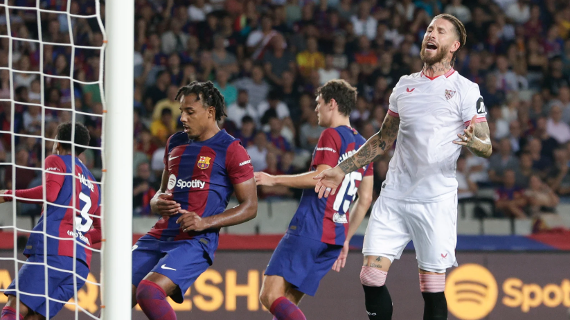 Sergio Ramos le devuelve el liderato al Barça